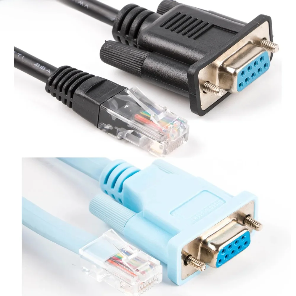 RJ45 Cat5e CAT6 do RS232 DB9 konsoli kabel routera — zdjęcie 2