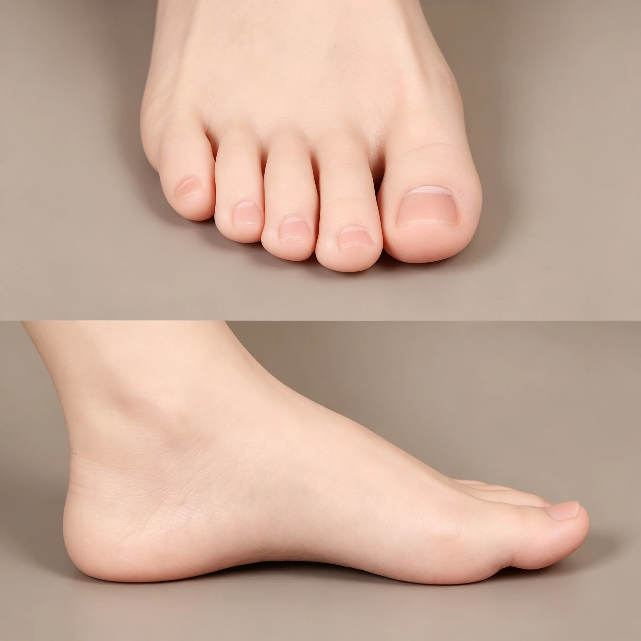 ZHJ3723 Fake Mannequin Silicone Feet Model Female Lifelike Nail Practice Foot For Footjob Shoes Sock Display 1:1 Real Zishine