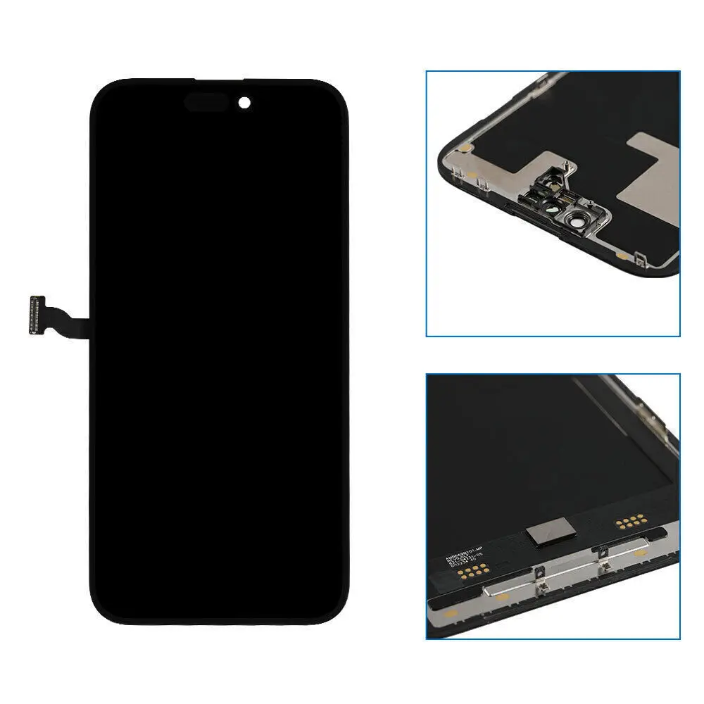 For iPhone 14 Pro Max LCD Display 3D Touch Digitizer Assembly For 14PM Soft OLED Incell Screen Replacement Parts