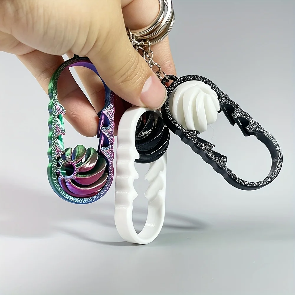 

3D-печать, турбинный брелок, спиральная игрушка для снятия стресса, декомпрессионный кончик пальца, вращающийся вихрь, орнамент, подвеска для снятия тревоги