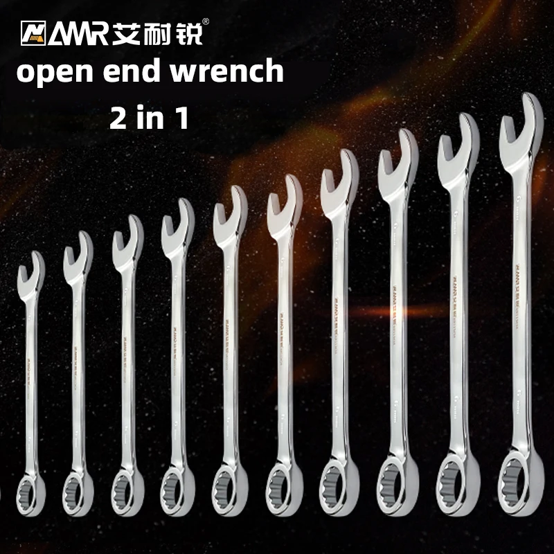 1pc open end wrench box end wrench combination metric wrench hand tools hex spanner wrench for hex nuts 6-27 mm