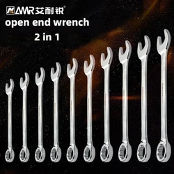 1pc open end wrench box end wrench combination metric wrench hand tools hex spanner wrench for hex nuts 6-27 mm