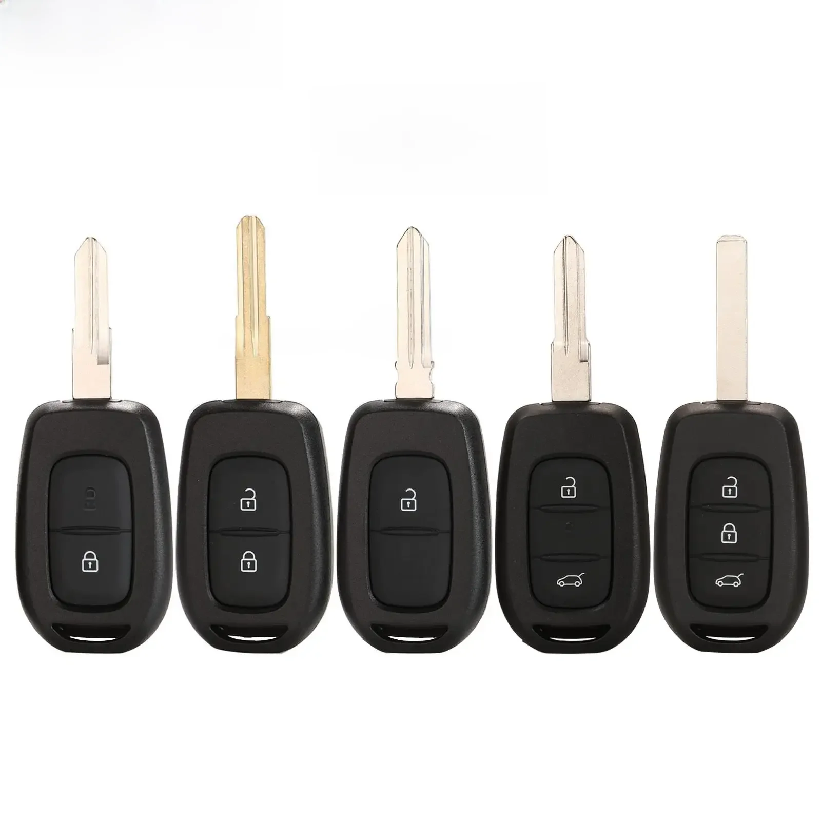 Jingyuqin 2/3 Tasten für Renault Dacia Logan Sandero Lodgy Dokker Duster 2016 Fernbedienungs-Autoschlüsselgehäuse VA2 VAC102 Schlüsselblatt