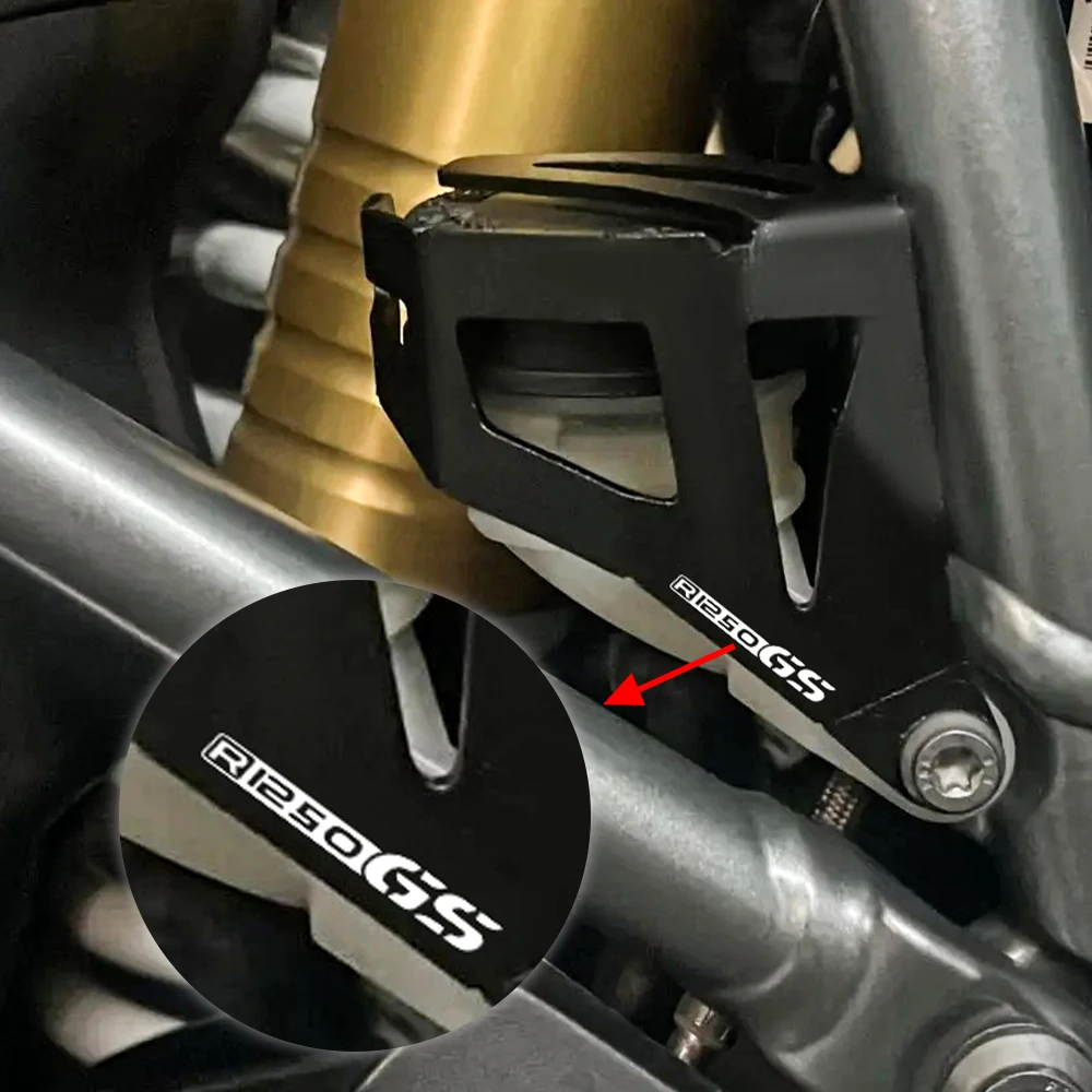 R1250gs hinterer öl schutz für bmw r1200 gs r1200gs adv r neun t abenteuer motorrad bremse flüssigkeits tank becher behälter schutz abdeckung