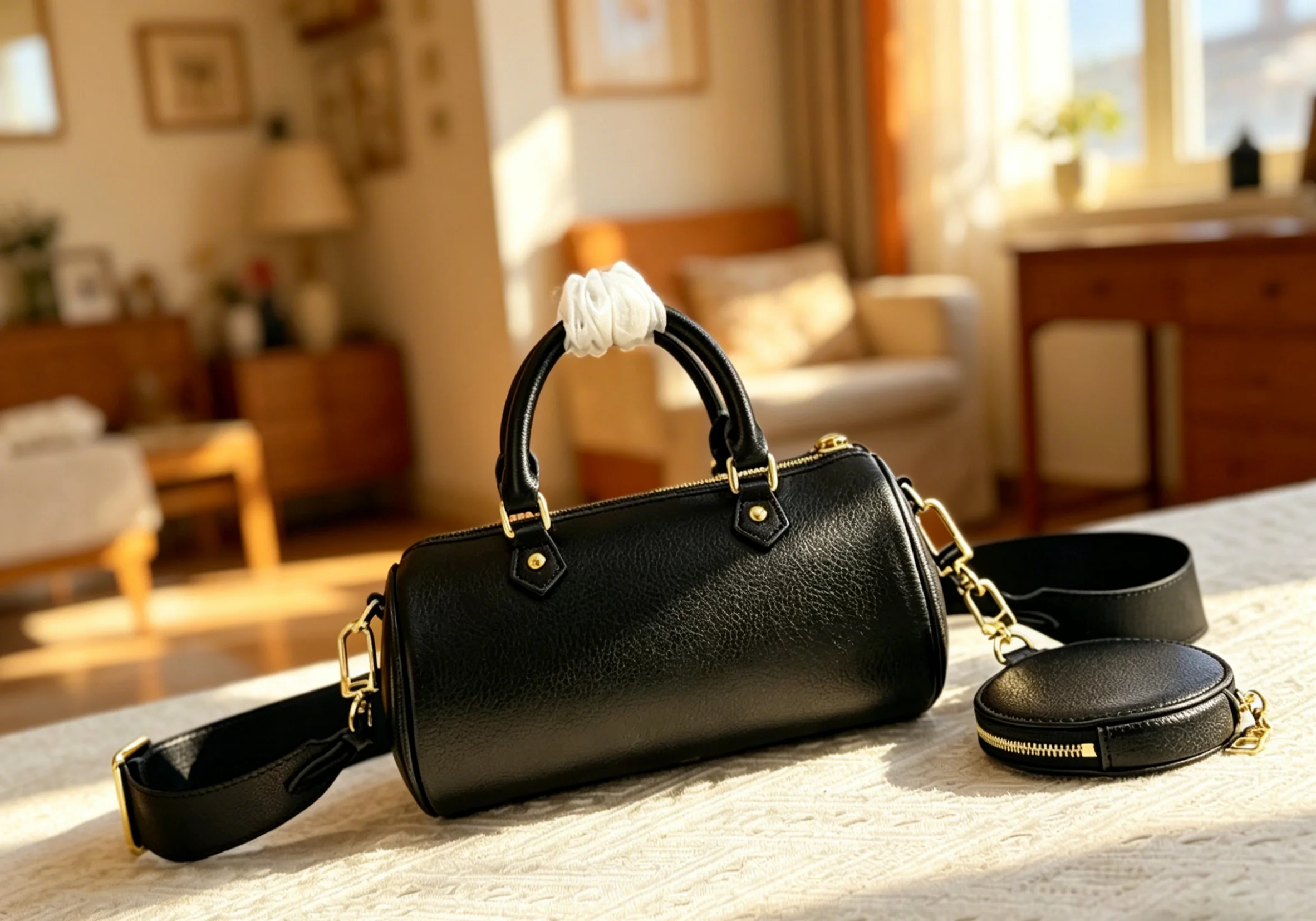 

2026 Size: 20x10x10 cm no box New Model - Versatile and Fashionable PU Leather Bag - Durable, High-Quality and Affordable