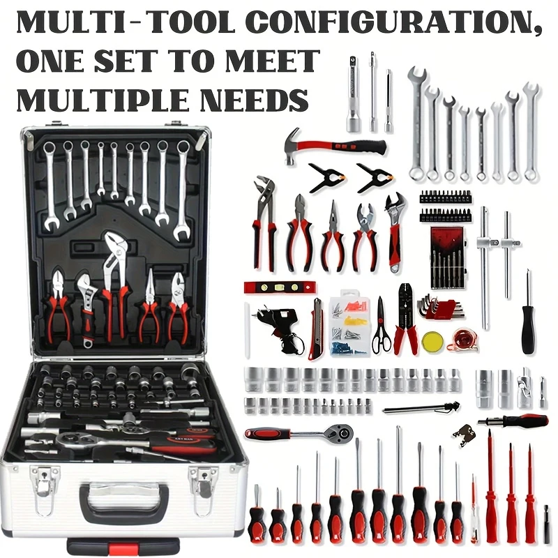 

Manual Household Tools, 899pcs Toolbox, Portable Four-layer Toolbox, Multi-functional Toolbox for Automotive Repair