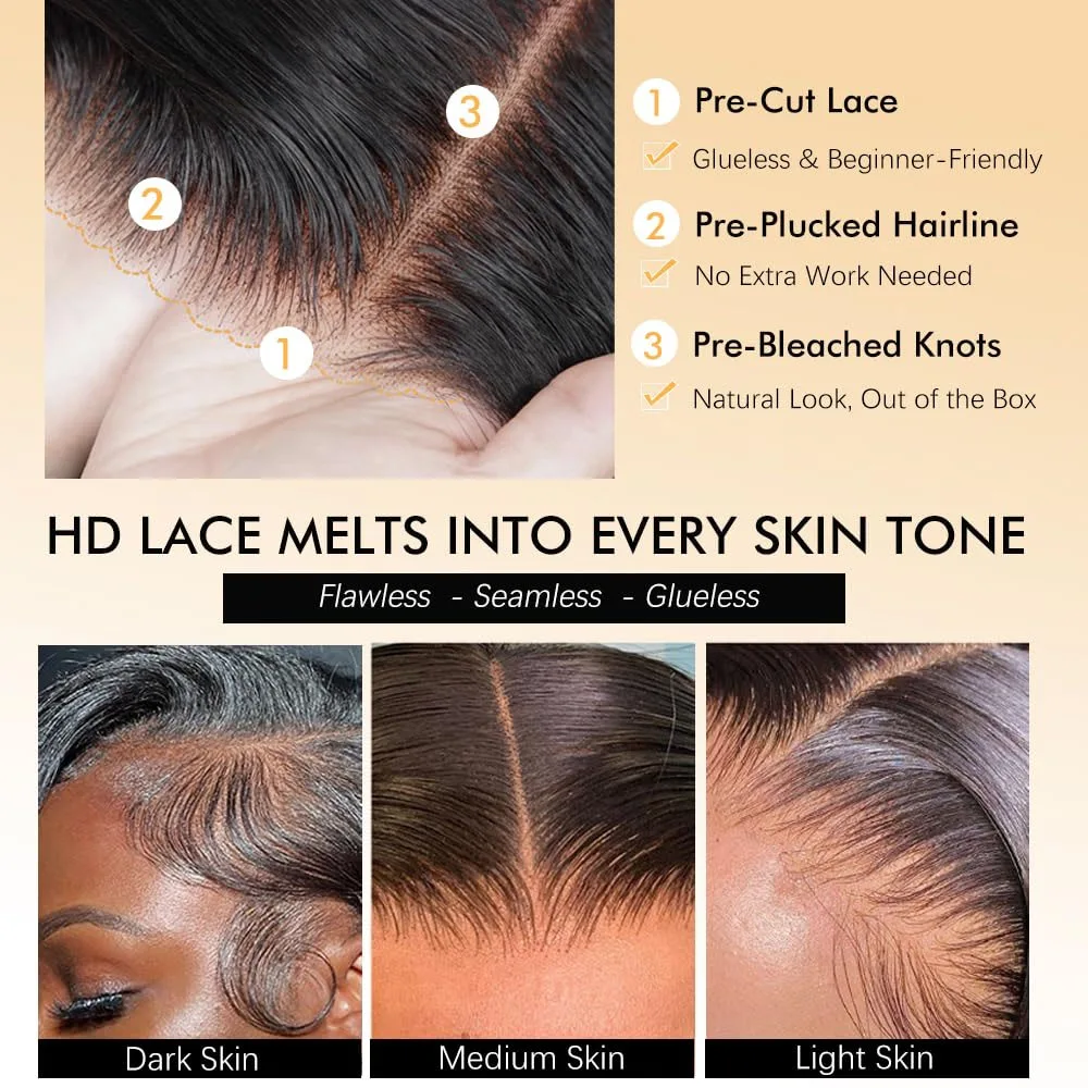 250% الكثافة 40 بوصة غلويليس وضعه والذهاب 5x5 الدانتيل إغلاق موجة عميقة 13x4 13x6 الجبهة شعر الإنسان مجعد لا الدانتيل جاهزة للذهاب الباروكات #5