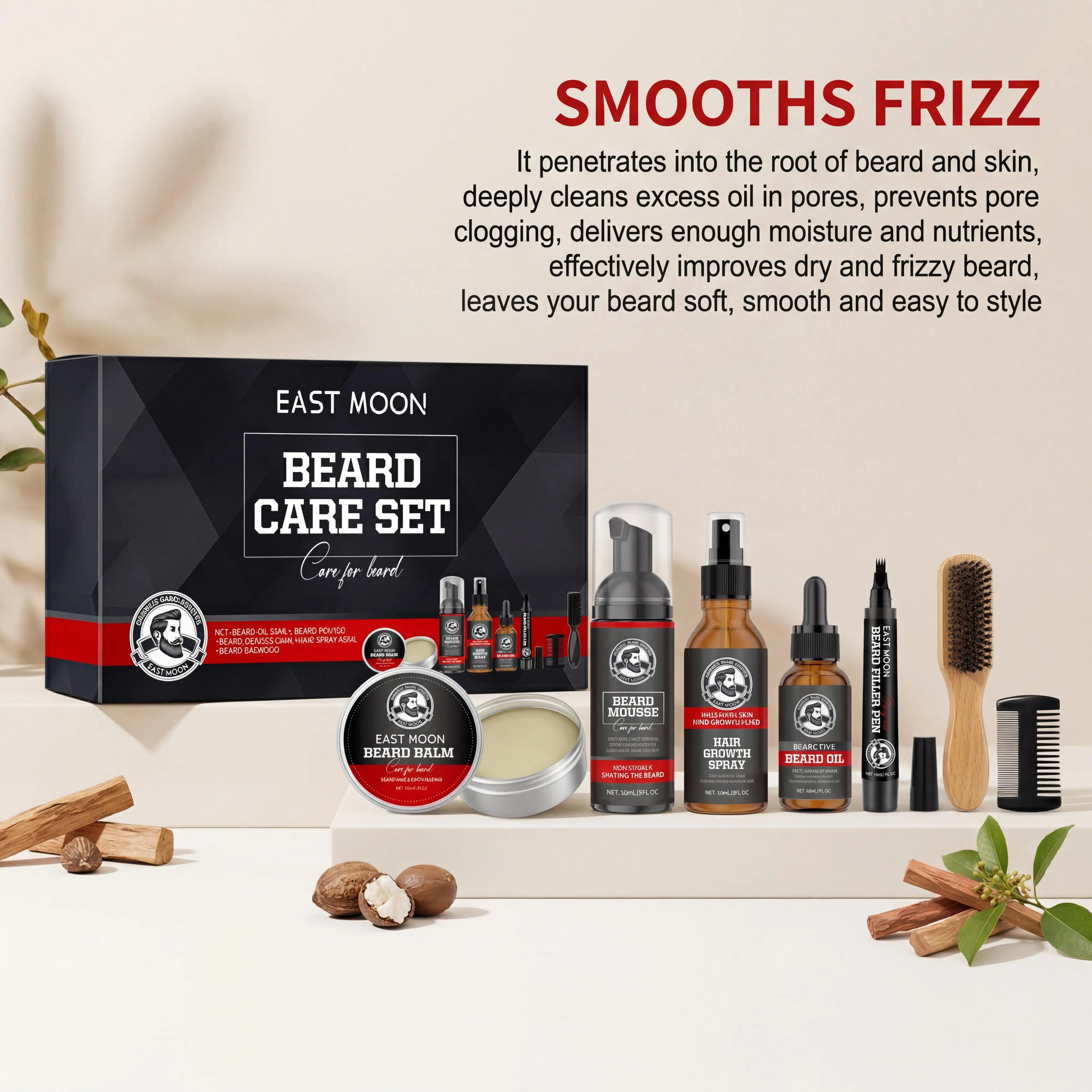 Beard Grooming Kit Shea Butter - Men'S Grooming Routine recension och pris