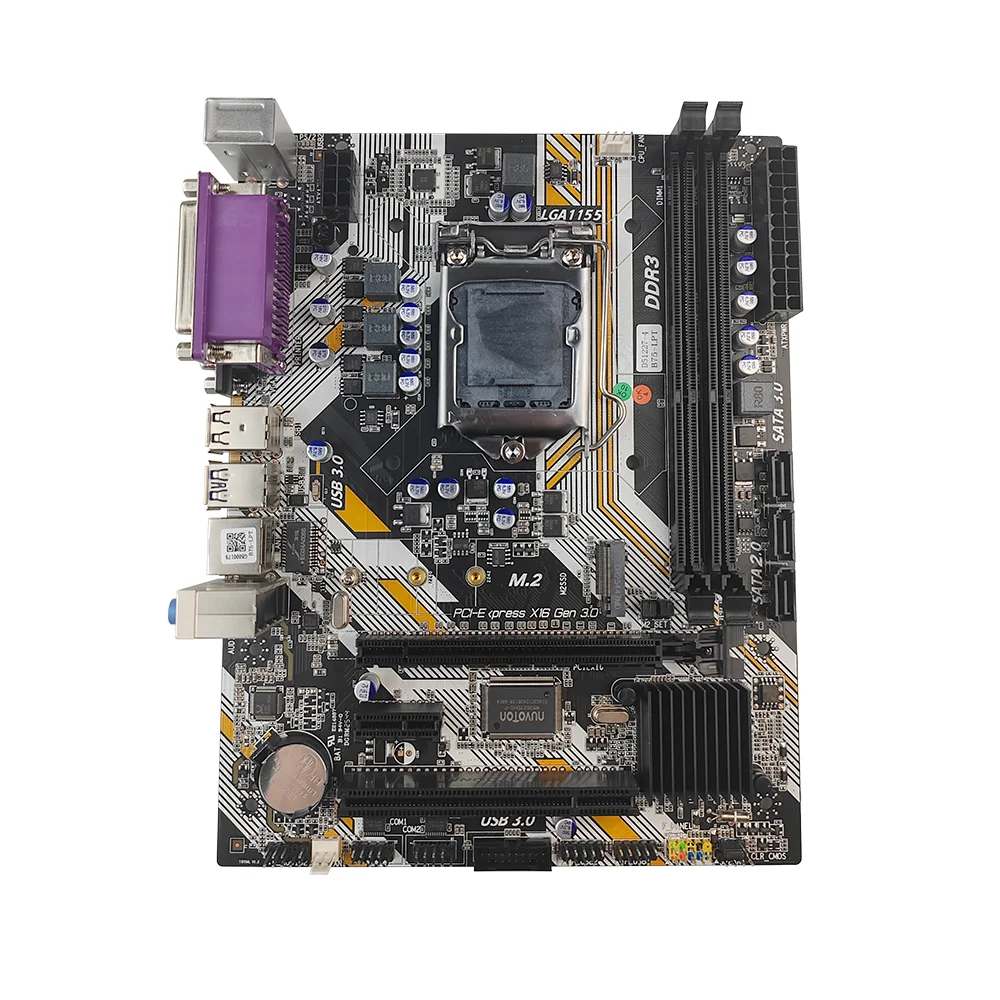 PCWINMAX B75-LPT DDR3 up to 16GB Micro ATX Motherboard for LGA 1155 I3 I5 I7 E3 VGA HD LPT Ports