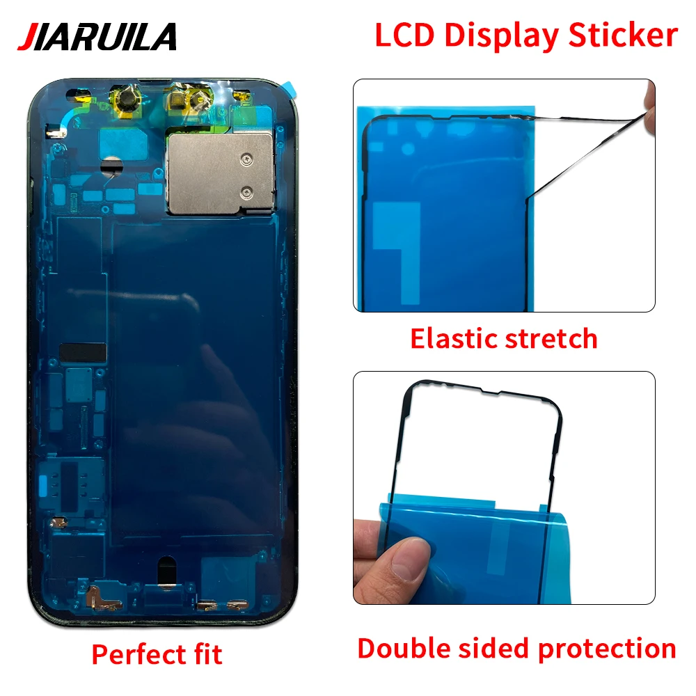 2PCS Waterproof Adhesive Sticker Tape For Iphone 16 15 14 Pro Max Plus 13 mini LCD Frame Bezel Seal Tape Glue LCD Sealant