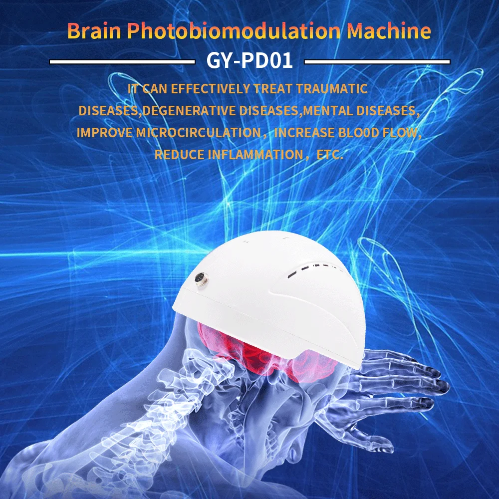 2026 GY-PDT1 810nm LED Light Therapy Helmet Neuron Support Brain Rehabilitation for Wellness and Physical Therapy Equipment