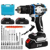 21V Brushless Cordless Drill Electric Screwdriver 3in1 Impact Drill With Light 2 Speeds 70Nm Power Tools For Makita 18V Battery