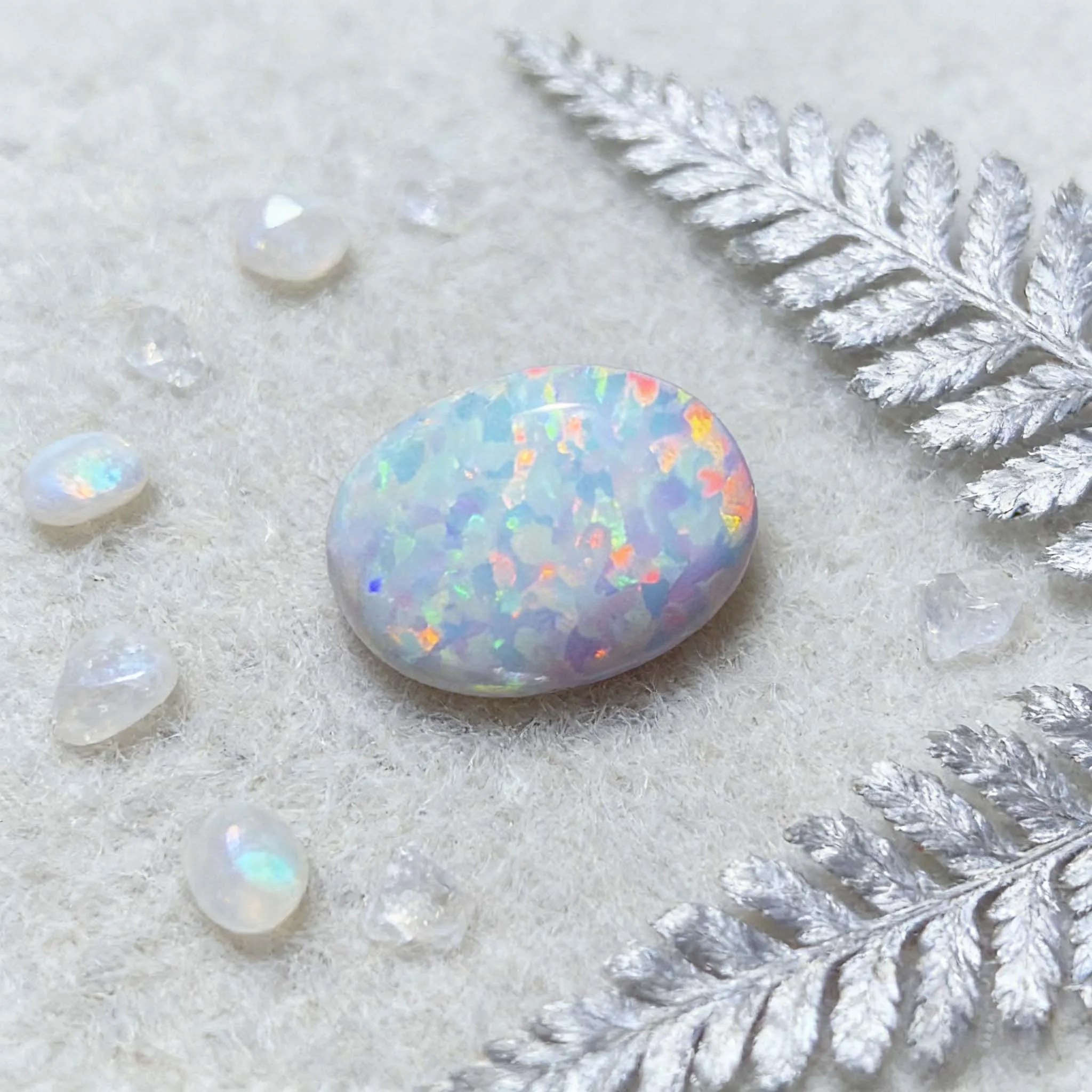 Natural Opal Cabochons Choose Oval or Pear - Colorful Loose Gemstones for DIY Rings.