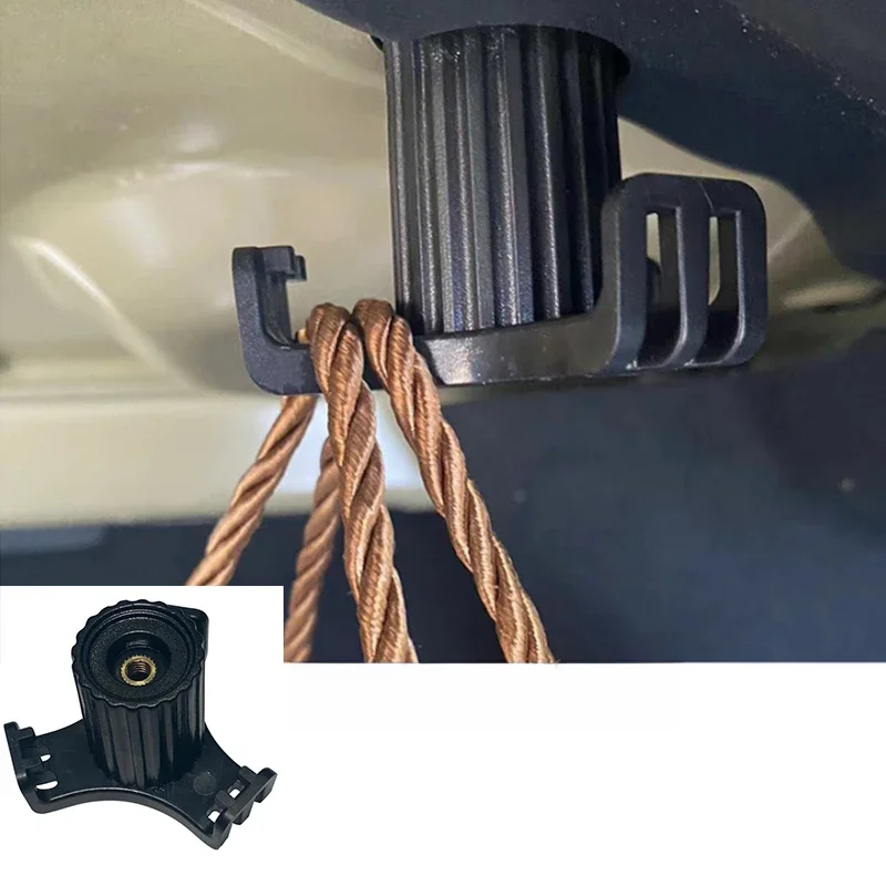 Dla Tesla Model 3 Hak do bagażnika Hak do torby na zakupy Akcesoria do zawieszek samochodowych Hak do torby na rękawiczki do bagażnika — zdjęcie 2