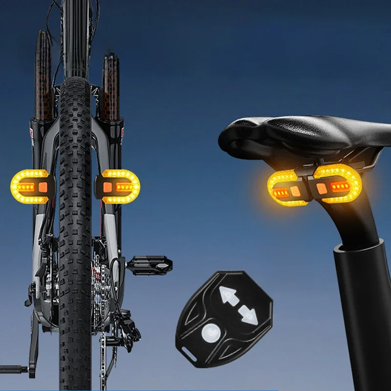 AliExpress BIKEONO Bike Rear Lamp Smart Bike Wireless Remote Turn Signal Lights Bicycle LED Waterproof Taillight Easily Installation Warning Lamp