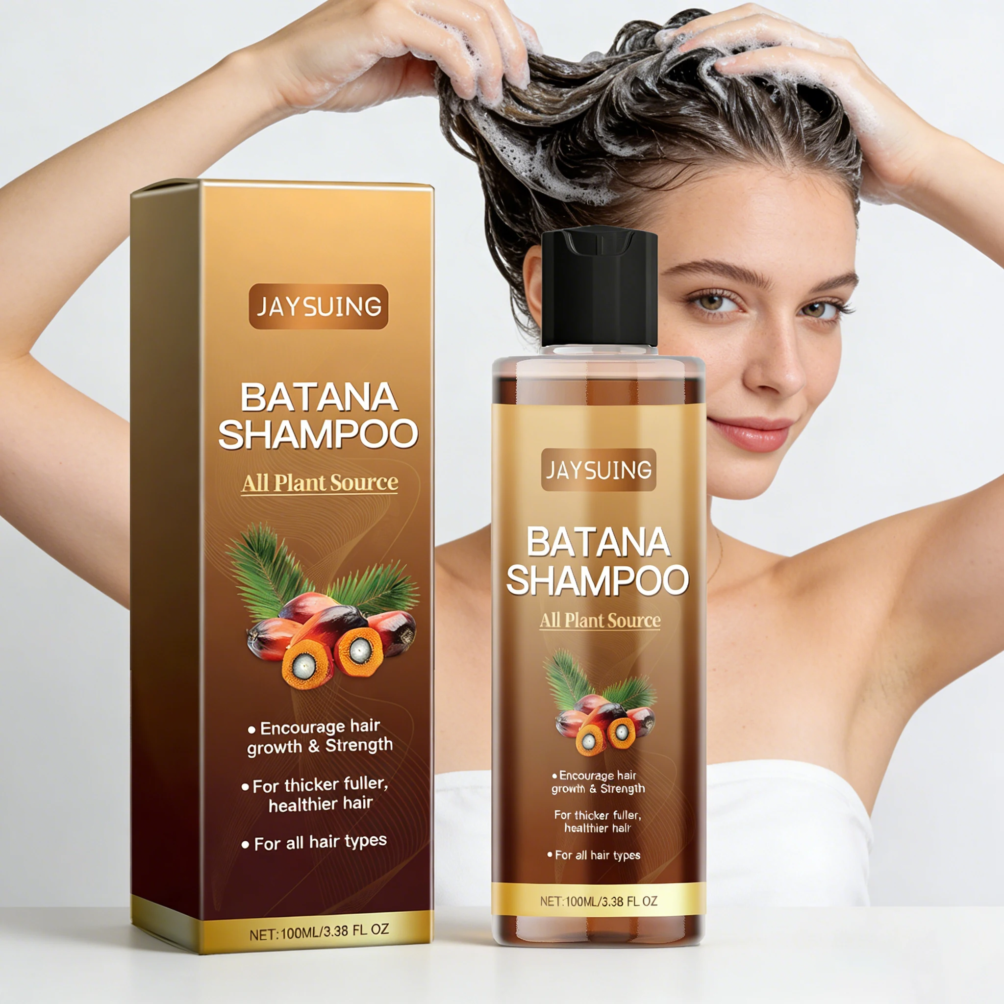 

Шампунь JAYSUING 100 мл с экстрактом батаны для поврежденных и секущихся волос, против выпадения волос, глубоко очищающий, питающий, стимулирующий рост волос.