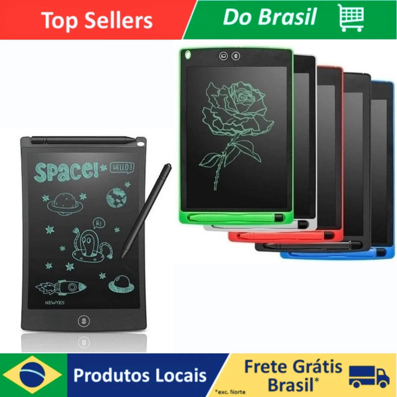 Tablet Lcd 8.5 Polegadas Lousa Magica  Escrever, Pintar e Desenhar