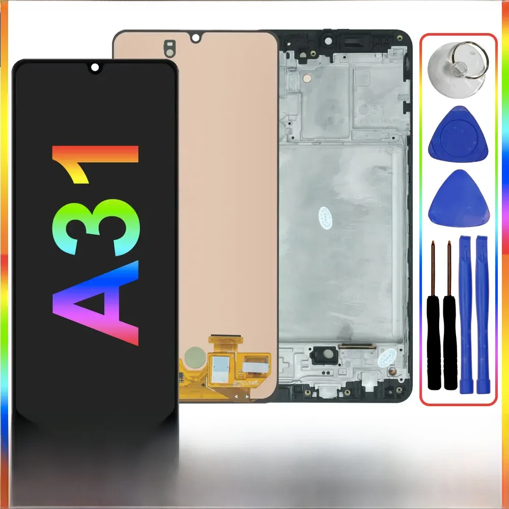 6.4'' AMOLED LCD do Samsung Galaxy A31 Wyświetlacz LCD Ekran dotykowy Digitizer Zamiennik do Samsung A31 LCD A315F A315G A315N — zdjęcie produktu 7