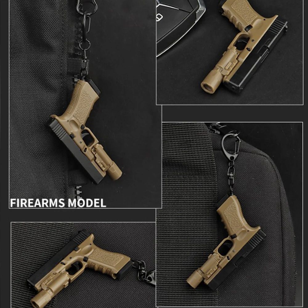 G17 المفاتيح التكتيكية مسدس صغير شكل المحمولة الزينة سحر نموذج واقعي للإزالة مجلة مسدس نموذج الهدايا #6