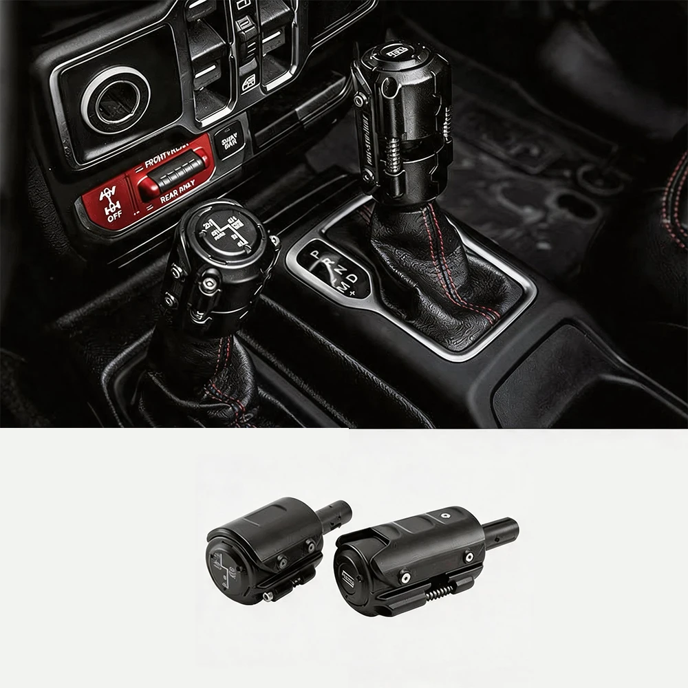 

Shift Lever Cover Trim for Jeep Wrangler JL 2018-2026, Aluminum-Magnesium Alloy , Left-Hand Drive Interior Accessory, F2019