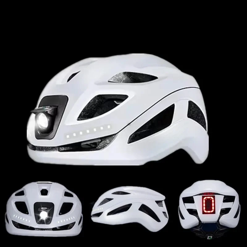 AliExpress ROCKBROS Cycling Helmet Rechargeable Bicycle Light Helmet Type-C Charging Adjustable MTB Safely Mountain Road Scooter Helmet