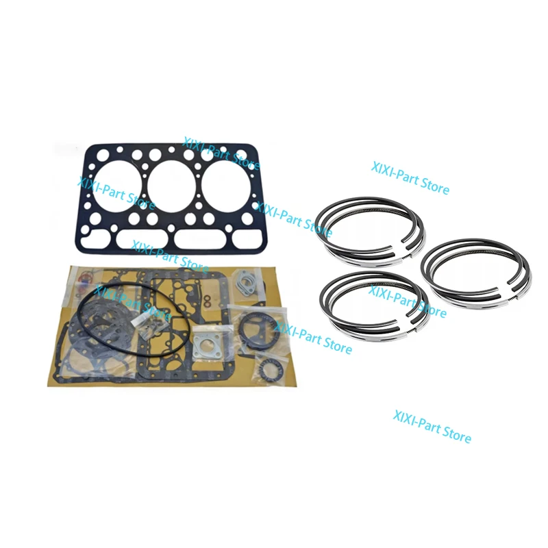 

Полный комплект прокладок и поршневых колец 82*2.5HK+2+5 для двигателя Kubota D1302, комплект для капитального ремонта головки блока цилиндров