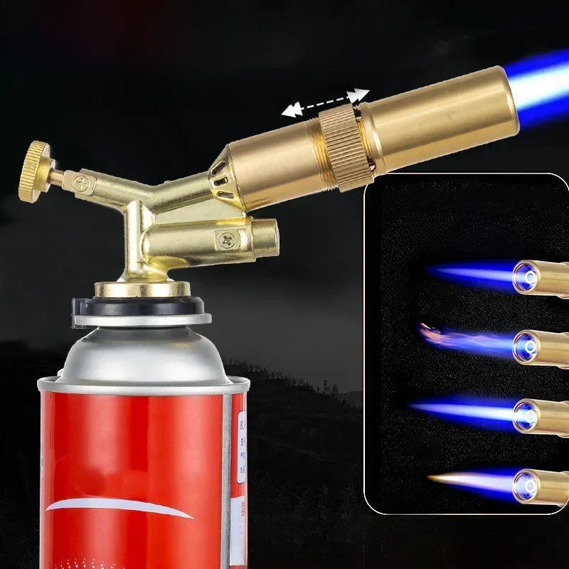 Torche à gaz de soudage Portable, brûleur de flamme Butane, Camping en plein air, barbecue, briquet, lance-flammes, fournitures de cuisine, équipement de soudage
