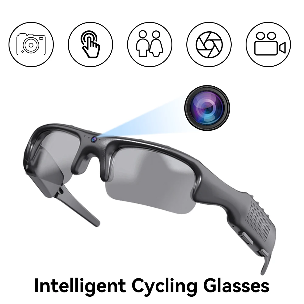 AliExpress FGRYB Smart Sunglasses 1080P WiFi Camera Glasses Outdoor Cycling Sports Polarized Lens Smart Security Protection Video Record Glasses