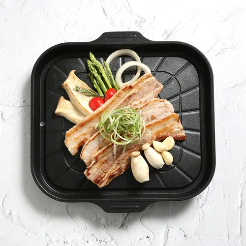 Chefline Marvel square Griddle Grill Samgyeopsal Meat Fire Barbecue