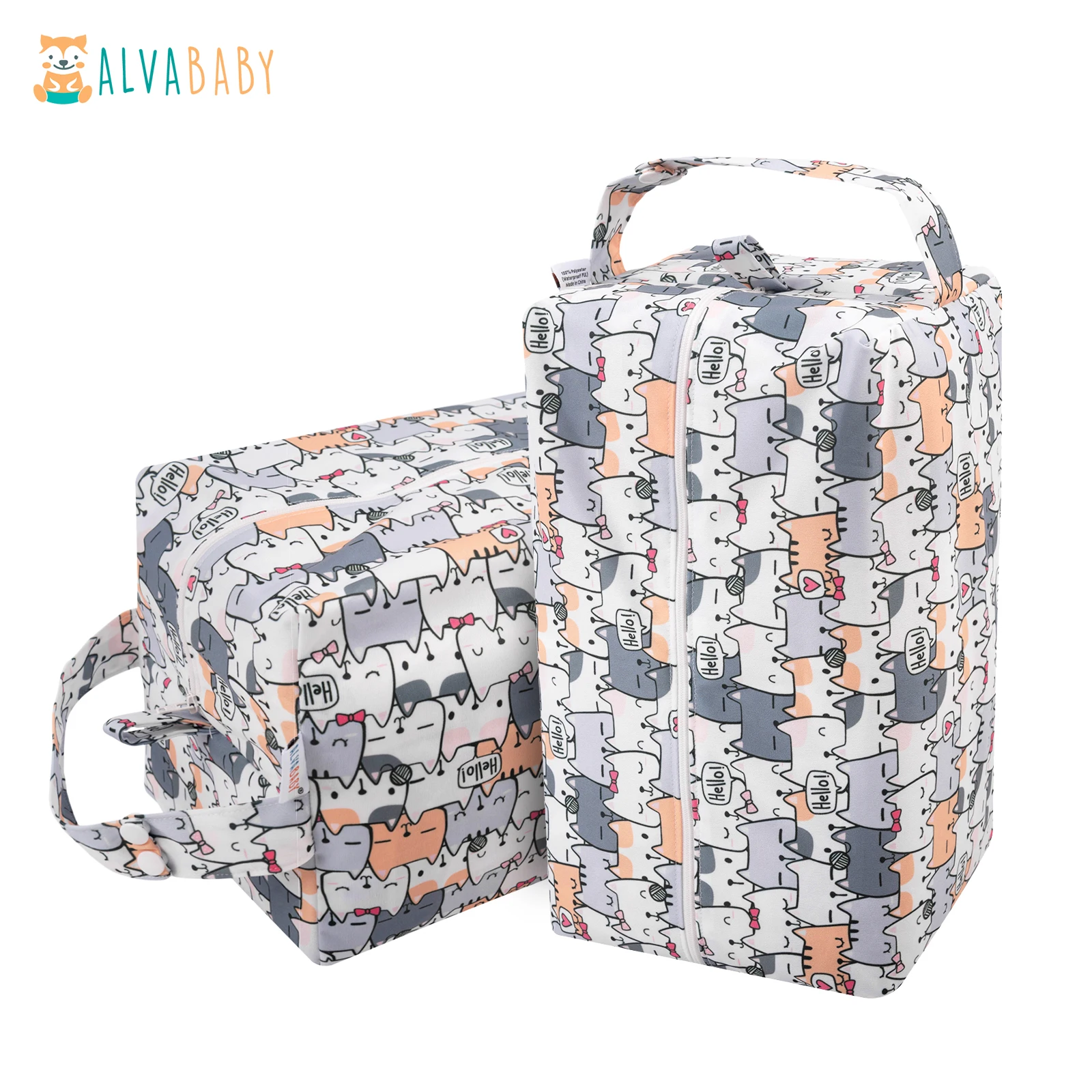 U PICK ALVABABY Diaper Pod with Double TPU Layers Cloth Diaper Bag Reusable Diaper Bag  Waterproof Nappy Bag