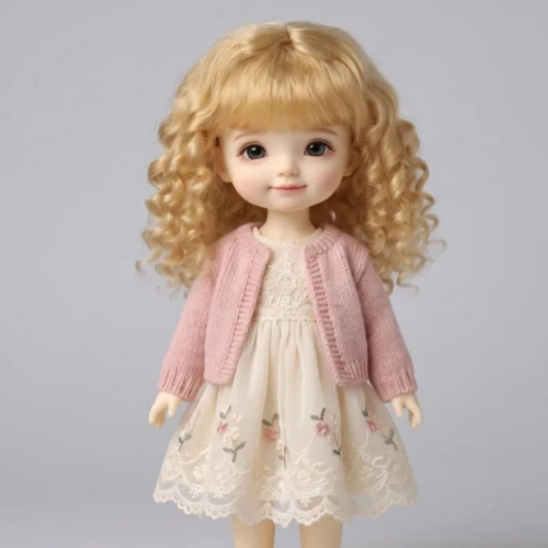 New Soft Material Combed Mohair BJD Doll Wig JD162L For Size 9-10inch 10-11inch Qbaby Blythe Popular Cheap Anna 18