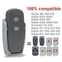 ガレージドア用リモコン,固定コード,382, 384,d302,d304,d313,d323,211, 212, 221, 231, 222 mhz