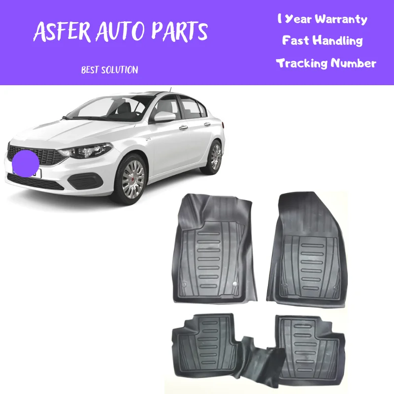 3D Pool Car Mats For Fiat Egea Dodge Neon 2015 After Auto İnterior Carpet Protective Accessories Rubber Luxury Floor