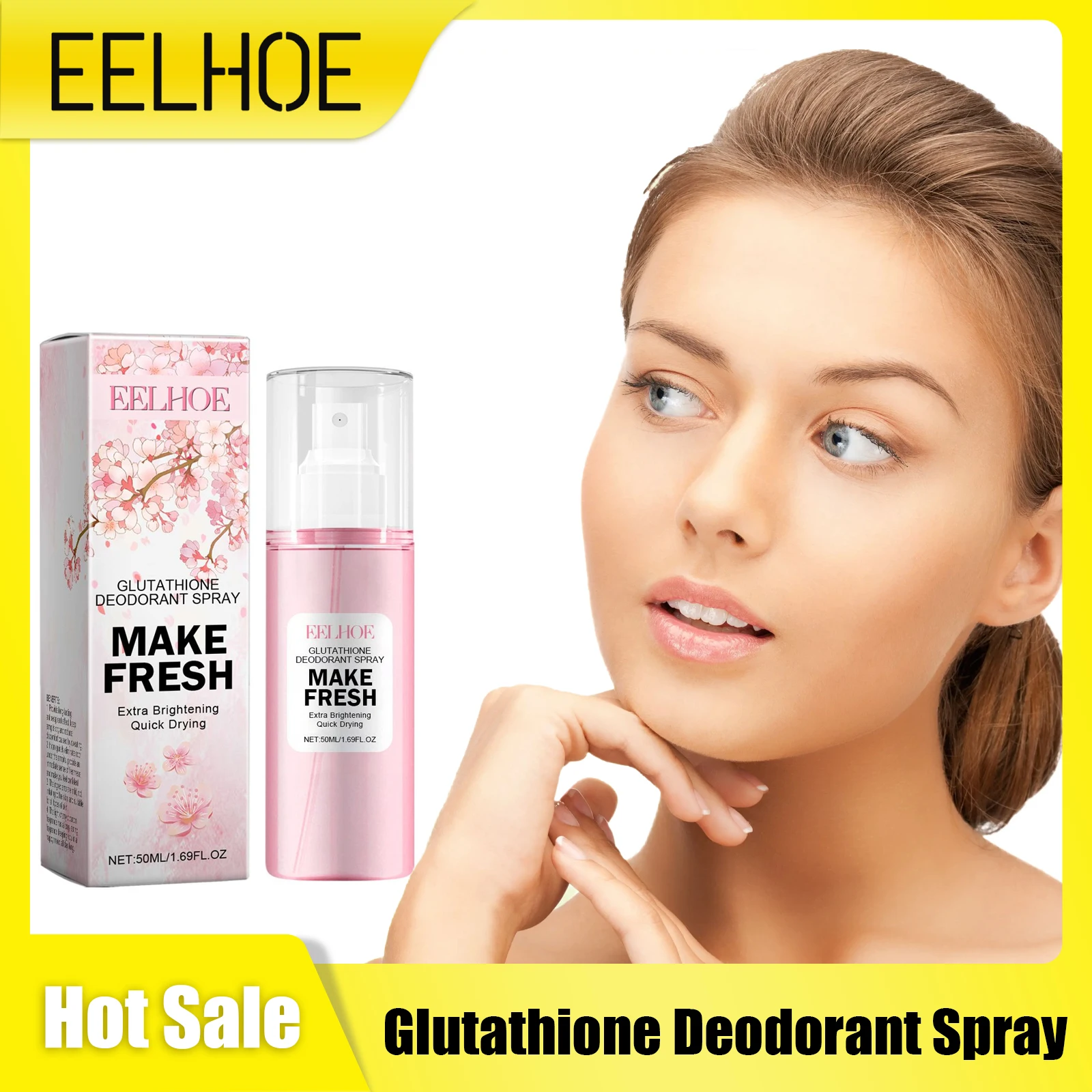 

EELHOE Deodorant Spray for Women Refreshing Armpit Odor Nourish Underarm Sweat Remover Long Lasting Perfumes Skin Care Products