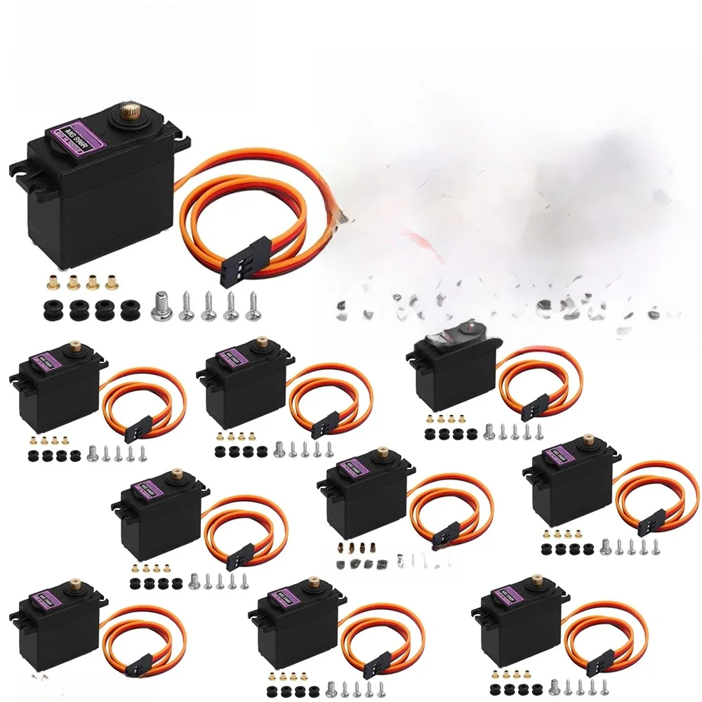 2-10szt 13KG 15KG Serwa cyfrowe MG995 MG996R Serwo All Metal Gear do JR Car RC Model Helicopter Boat dla Arduino UNO DIY — zdjęcie produktu 7