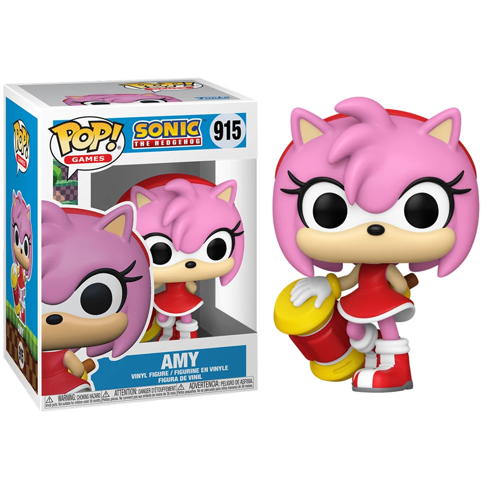 FUNKO POP! SONIC THE HEDGEHOG - AMY, 70582, Nº915, original, toys, boys, girls, gifts, collector, dolls, store, box, new, man, official license