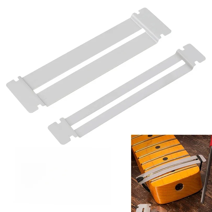 Outil de réparation de frettes de guitare, 2 pièces, protection de touche en acier inoxydable, protection de fil de frette, ponçage, nettoyage, polissage, outil Luthier