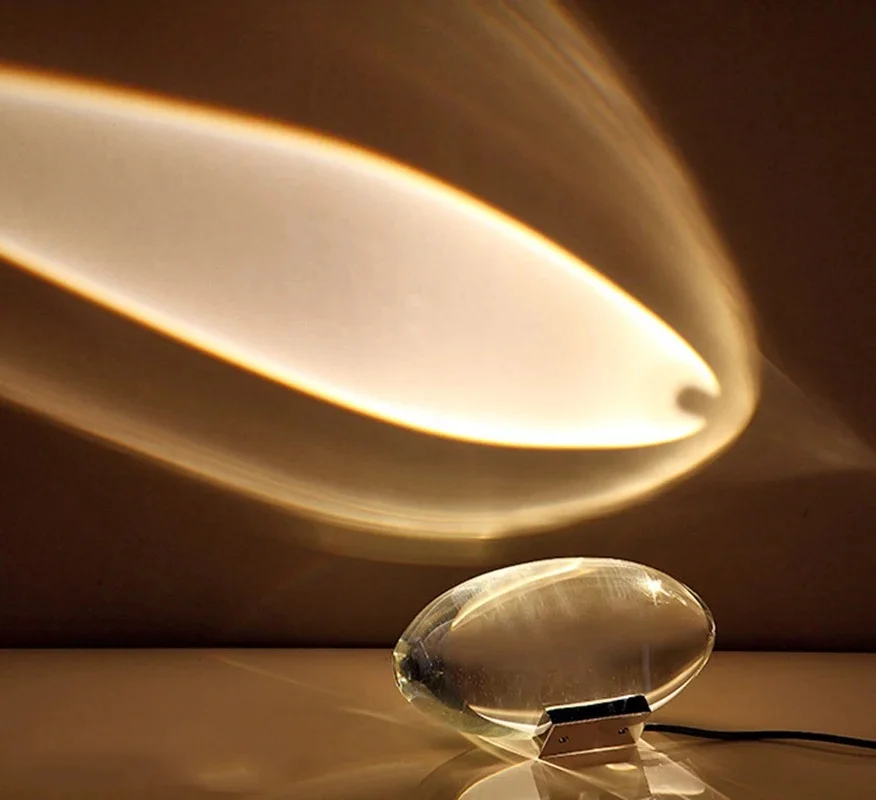Oko nieba kryształowa dekoracyjna lampa stołowa włoska łzy anioła zachód słońca lampa projektora atmosfera oświetlenie nocne — zdjęcie 2