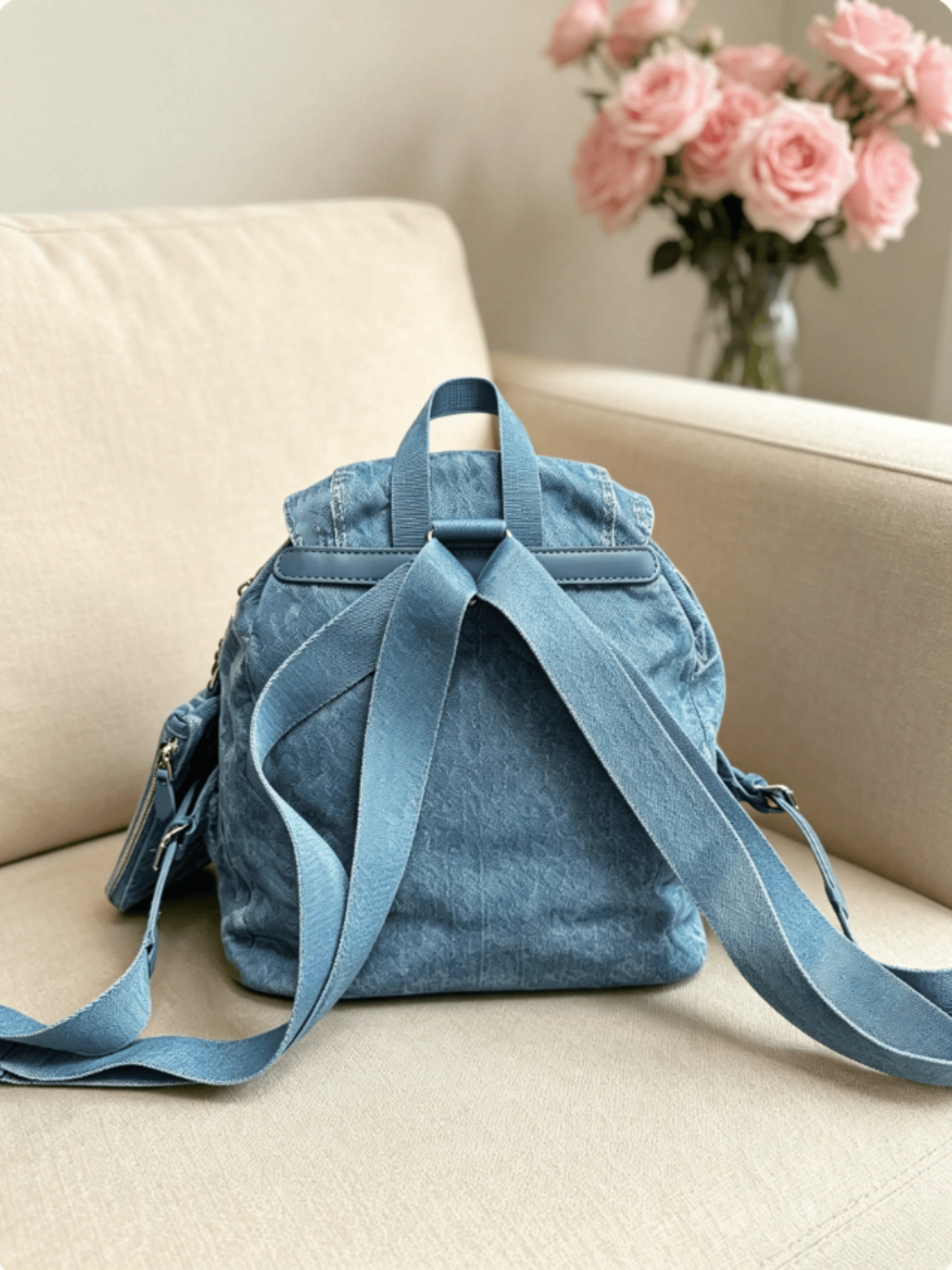 2026 New Backpack Drawstring Classic Tannin Drawstring Simple Casual Everything Retro Practical Lightweight Backpack 29*30cm