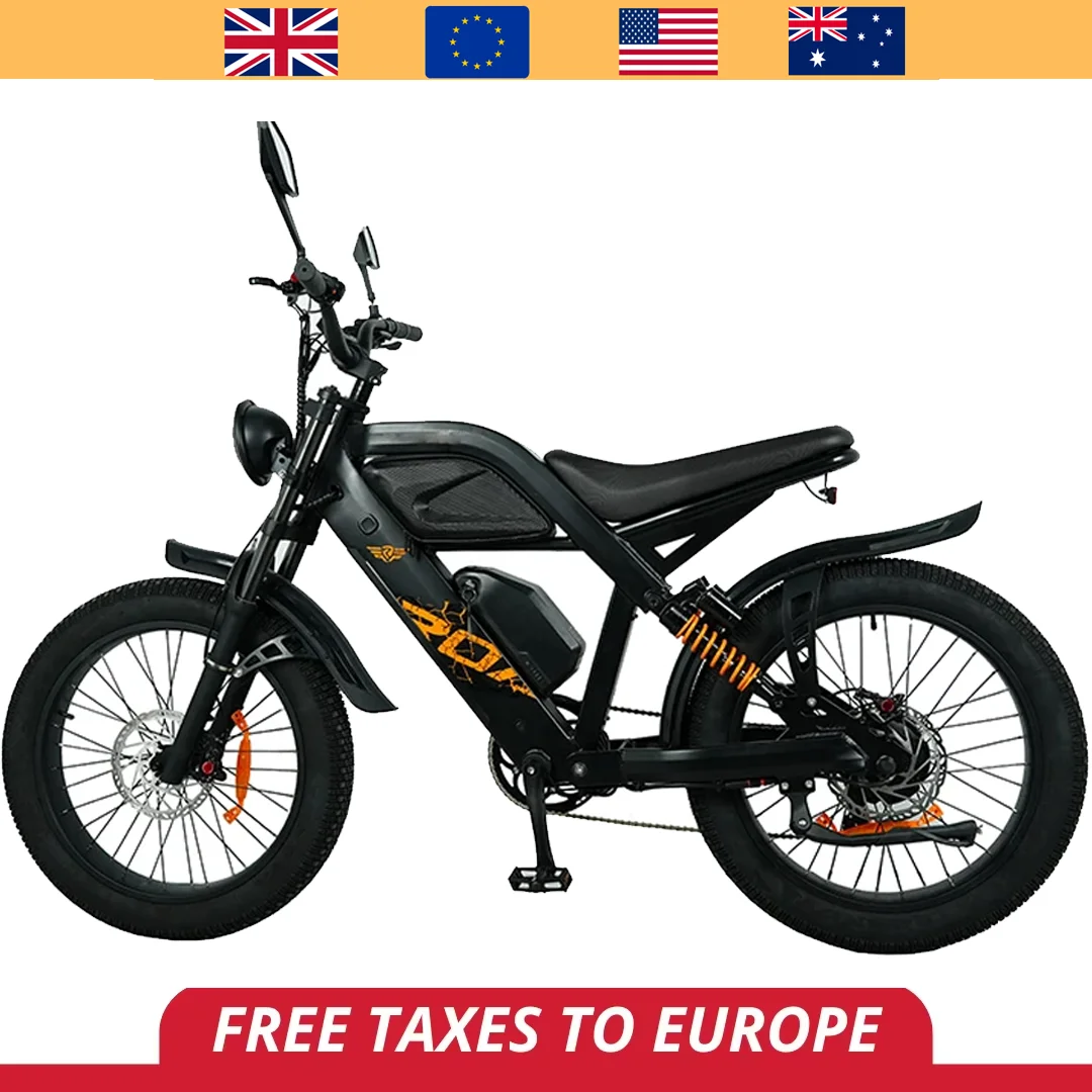 

Fatbike Local Spot Factory V8 Electric Bike 48v Mountain Ebike Fat Tire V20 Cheap Price Dirt Bike Electric Hybrid Bike