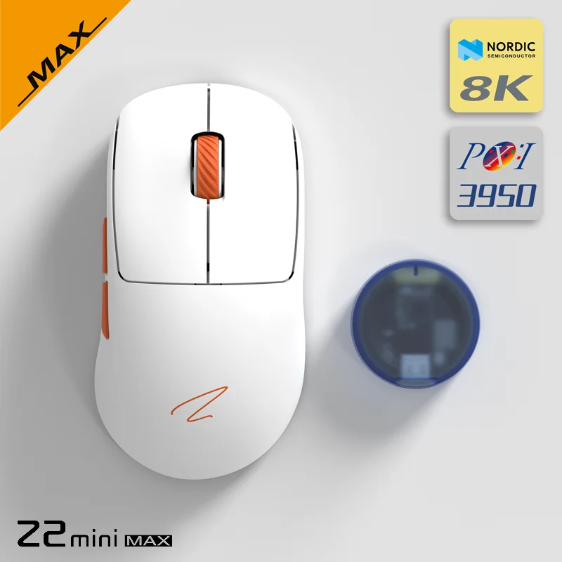 Zopin-ミニワイヤレスマウスz2,スイッチ付き,paw3950, 3モード,軽量