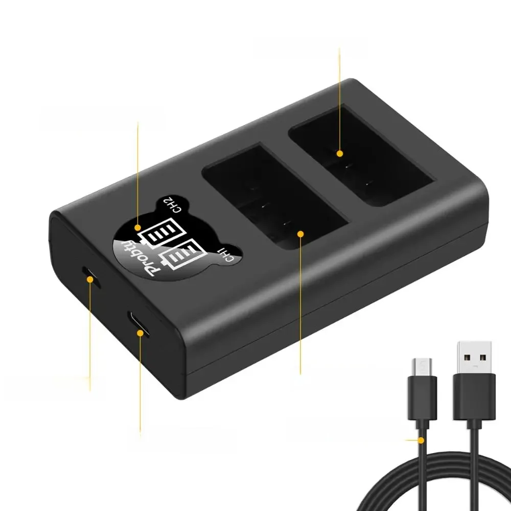 EN-EL25 EN EL25 LED Podwójna ładowarka USB do akumulatora litowo-jonowego Nikon Z50 MH-32 EN-EL25 — zdjęcie produktu 6