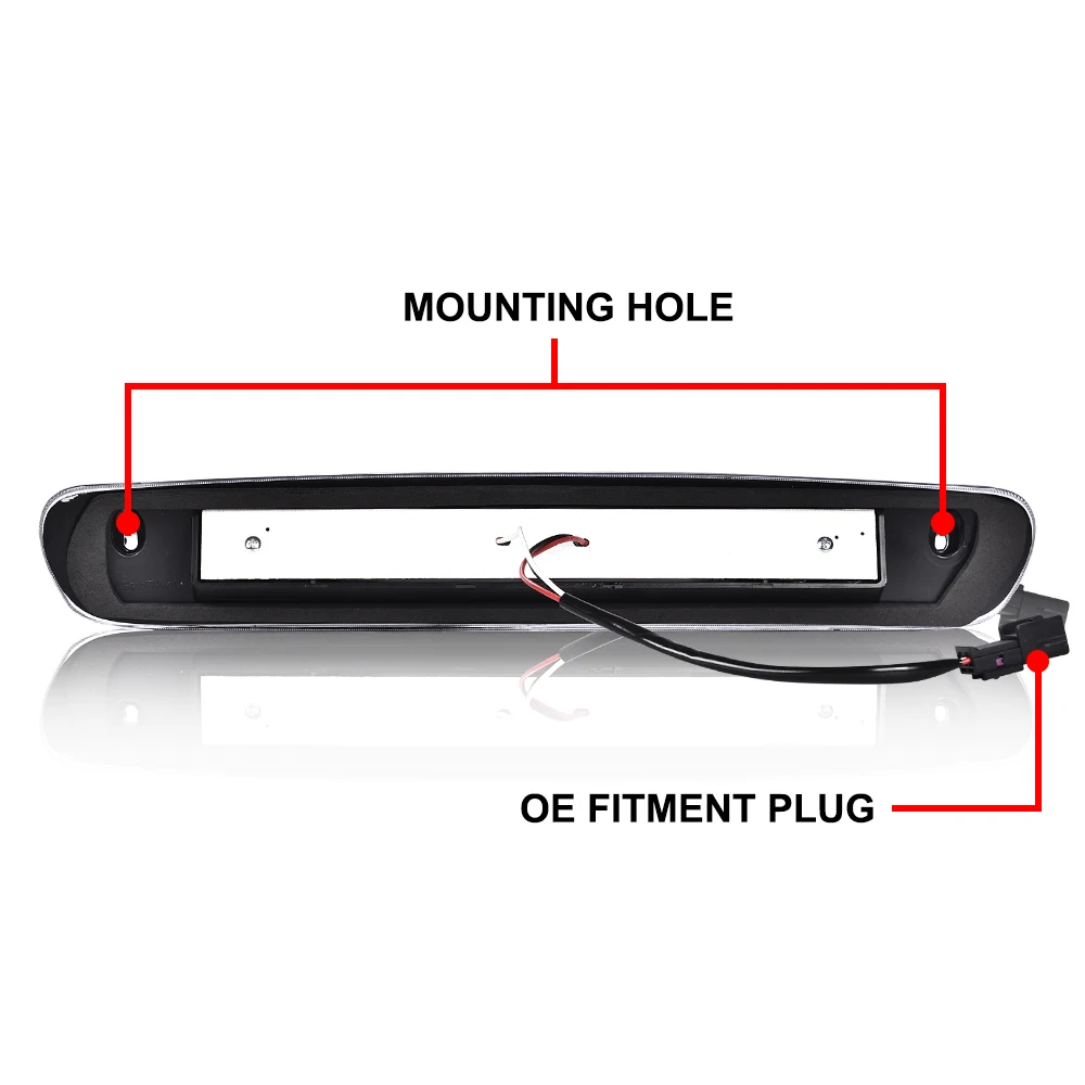 الخلفية 3Rd الثالثة الفرامل البضائع مصباح X نمط صالح ل 2002-2009 دودج رام شاحنة مقاوم للماء عالية جبل وقف الذيل ضوء Led