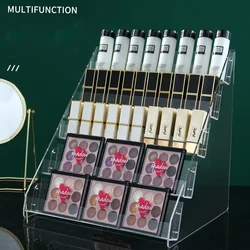 3/4/5 livello Acrilico Del Banco di mostra Per Il Rossetto Lip Smalto Ombretto Vassoio Cuscino D'aria, trasparente di Trucco di Stoccaggio Rack di Stoccaggio Organizzatore Cosmetico