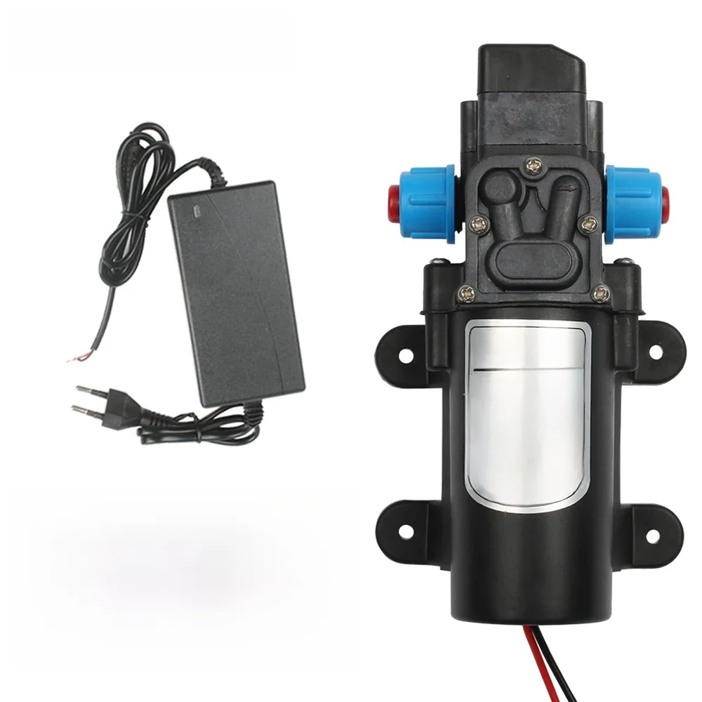 DC 12V 60W mikro elektryczna membranowa pompa wodna 5L/min wysokociśnieniowa pompa wodna do mycia samochodów 0.8Mpa 5L/min — zdjęcie 2