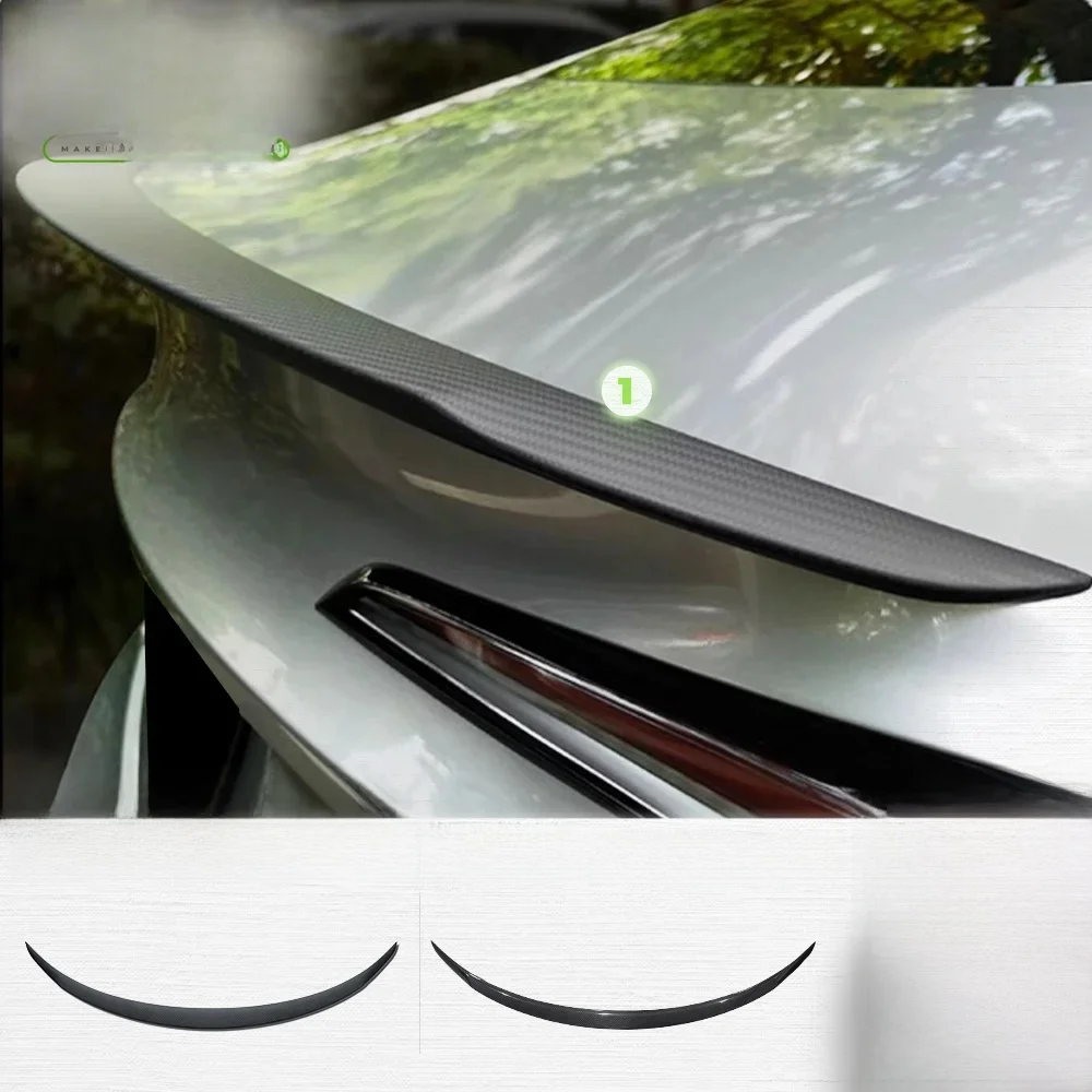 Nowa wersja wydajności Spoiler z prawdziwego włókna węglowego dla Tesla Model 3 Highland 2024 Tylna pokrywa bagażnika Skrzydło 2023 + Akcesoria samochodowe — zdjęcie 2