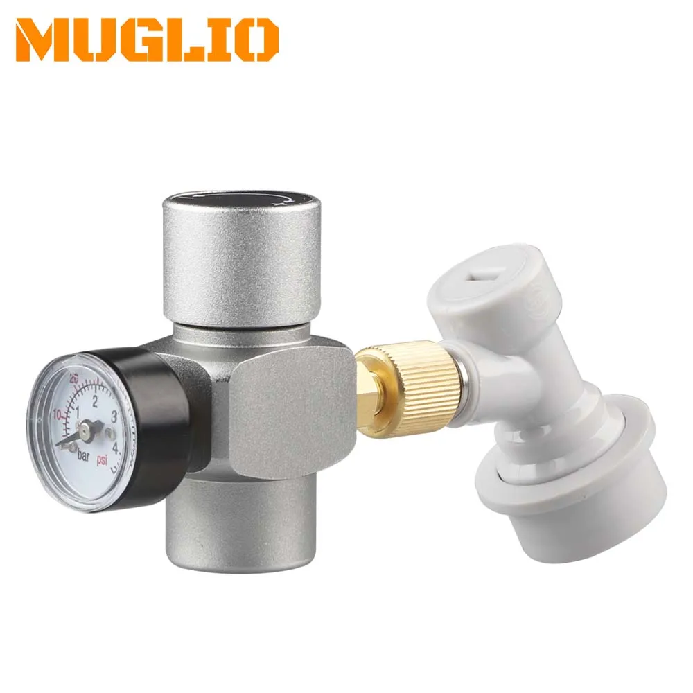 Mini Keg Charger 0-60 PSI Cornelius Corny Beer Growler Outdoor Picnic Party Carbonation Portable Mini CO2 Regulator