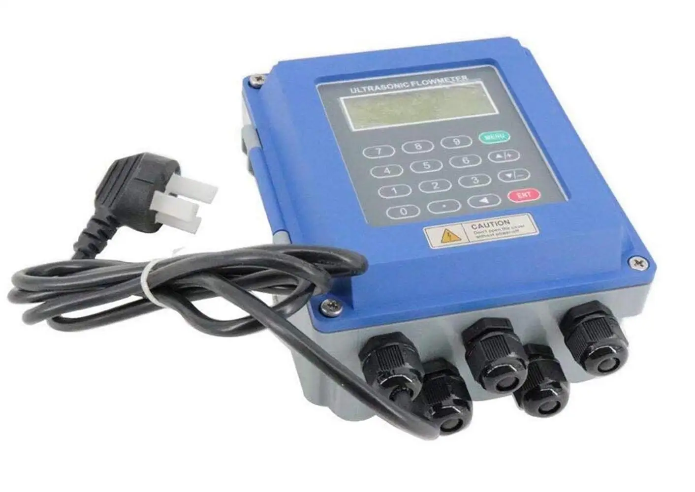 مقياس الجريان بالموجات فوق الصوتية الثابتة بطاقة SD PT100 مع واجهة DN25-DN100mm RS485 IP67 حماية TS-2 محول الطاقة