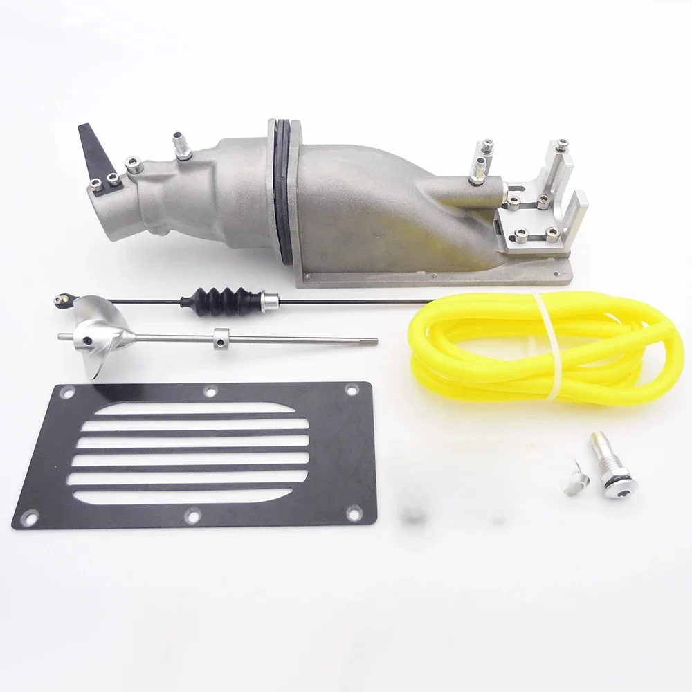 Water Thruster Jet Pomp Metalen Spuit 35Mm Cnc Propeller 18Mm Sproeier Voor 60-70Mm Rc Jet drive Boot Jet Boot - afbeelding 2