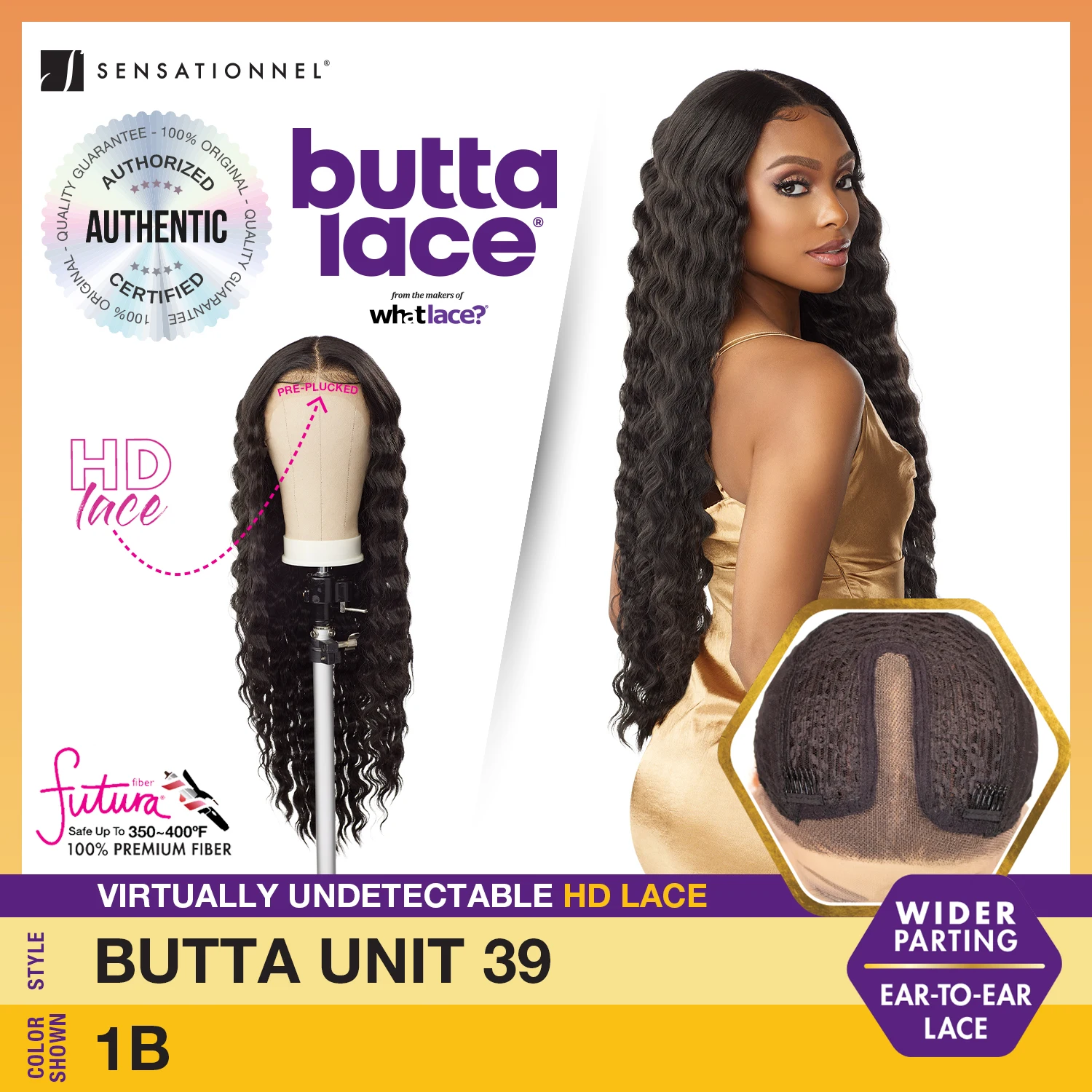 Sensationnel Butta Lace HD Lace Front Wig Unit 39 - Long, Realistic Hairline, Soft Texture, Effortless Style